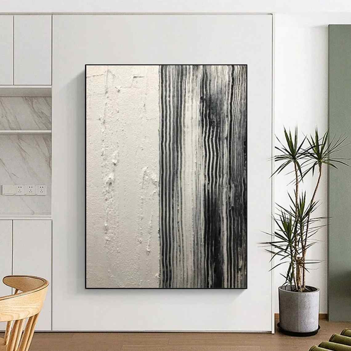 Big White Urban - handmade oil painting for collection
